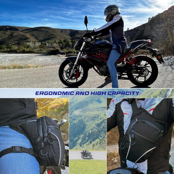 AHR Quality Pernera Moto (+ Llavero) con Tiradores Técnicos - Imagen 4